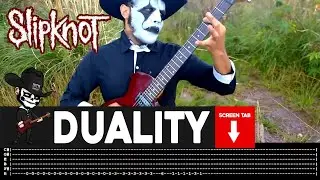 【SLIPKNOT】[ Duality ] cover by Masuka | LESSON | GUITAR TAB