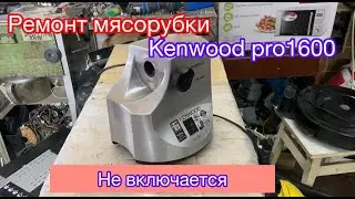 Мясорубка не включается Kenwood Pro 1600 (Разборка и ремонт)