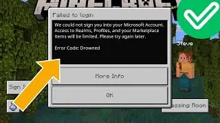 Fix Minecraft Bedrock Edition Error Drowned | We Could Not Sign You In To Your Microsoft Account