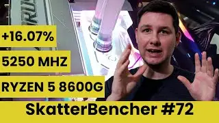 Ryzen 5 8600G Undervolt & Overclock to 5250 MHz feat. B650E Aorus Elite AX Ice | SkatterBencher #72