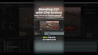 🎯VFX Tip: Blending the Seam of CGI and Live Action #blender3d  #cgi #3d