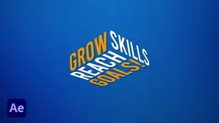 Text Animation After Effects - 3d Isometric Text animation Tutorial - After effects