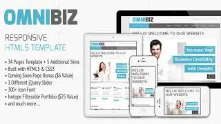 Omnibiz - Responsive Premium Website Template | Themeforest Website Templates and Themes