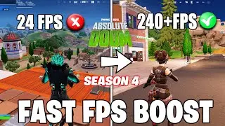 How To Fix STUTTERS, FPS Drops & Boost FPS In Fortnite Chapter 5 Season 4! (2024)