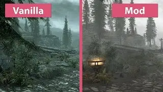 Skyrim Special Edition – 4K UHD Visual Mod Overhaul vs. Vanilla Graphics Comparison