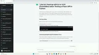 Running into error 403 when testing flask API on python