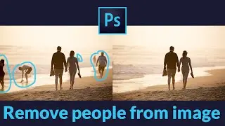 How to remove people from image in photoshop