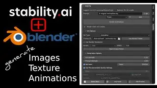 Stability AI plugin for Blender - Create images, texture and animations