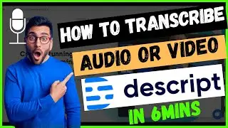 How to automatically transacribe audio or video to text with descript