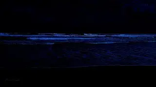 99.9% Quality Deep Sleep - Powerful Waves and Ocean Sounds Covering on Beach at Night