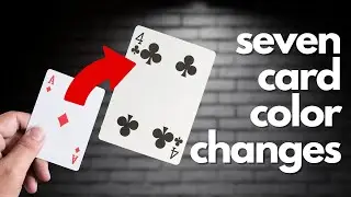 CARD COLOR CHANGE MAGIC TRICKS! - 7 Easy Magic Tricks #colorchange #cardmagictricks