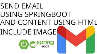 How to send email using springboot(the content of email using html and include image)