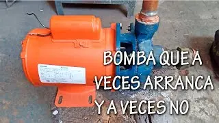 FALLA EN BOMBA DE AGUA, A VECES ARRANCA Y A VECES NO