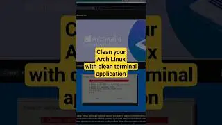 Arch Linux maintenance with clean command