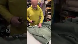 Ткань Батист из 100% крапивы Темная мята 1 м 2925₽ в наличии более 20 цветов этой ткани