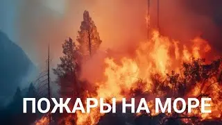 На черноморском побережье сильные лесные пожары