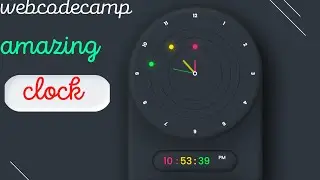 Amazing Working Analog and Digital Clock Design using Html CSS & Javascript