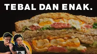 HIDDEN GEM! SANDWICH KUALITAS LUAR NEGRI! 30RB AN BIKIN KENYANG 3 ORANG!! - Jajanan Ojol