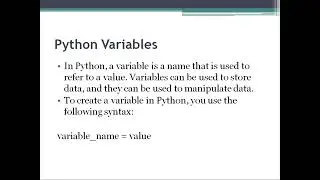 What are variable in Python | variables in python example | python variable declaration