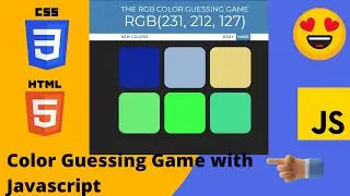 Color Guessing Game with Javascript | RGB color guessing game