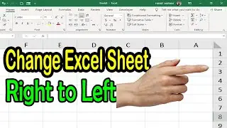 How to Change Direction of Excel Sheet Right to Left and Left to Right