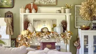 Country Cottage Antique Farmhouse Primitive Fall Autumn Decor Decorations Decorating Ideas Home Tour