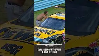 Fan asks for an autograph during a Red Flag 😂 #NASCAR #racing #funny