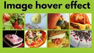 How to create image hover effect using css and html