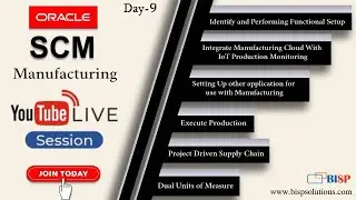 Live Webinar of Oracle Fusion SCM Manufacturing 24th March 2023 | Supply Chain Management (SCM)