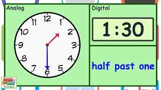 Telling the Time for Kids: Half Past Times