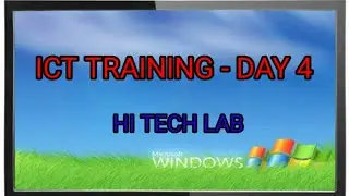 #ICT Training schedule for I tech lab...Day - 4#