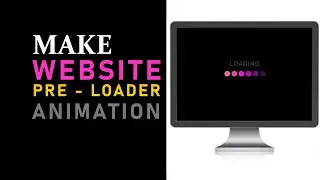 How To Make Website Preloader Animation With HTML CSS | Easy To Make Preloader