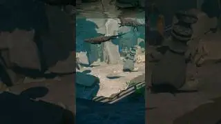 Swimming Giant Otters in a Temple of Koali Zoo | Planet Zoo