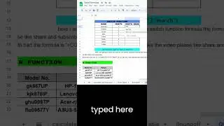 Switch Function I  #exceltutorial #mexcel #excel #spreadsheetformulas #excelsolutions #excelclasses