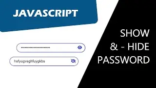 Show and Hide password with simple JavaScript