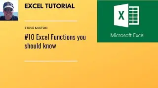 10 Excel functions everyone should know (A must for an Excel user).