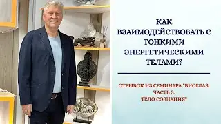 Как взаимодействовать с тонкими энергетическими телами? Отрывок из семинара БиоГлаз. Тело Сознания