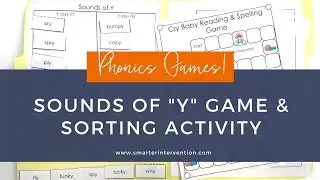 Sounds of Y | Phonics Games & Activities