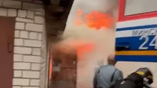 Загорелась авто| Возгорание бензина /взрыв газового болона / пожар в гараже. 