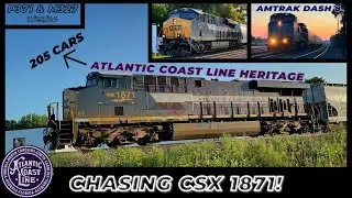 7/25/24 - AMTK Dash 8 #518 leads P371 & CSX #1871 leads M327 (the chase is on!)