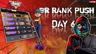 BR Rank Push 😱 | Solo Vs Squad 💀 | Diamond To Grandmaster 🏆 Day 6 #freefire #trending #livestream