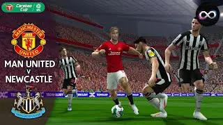 PES 6 Infinitty Patch 24 | Manchester United vs Newcastle | EFL Carabao Cup 2023/24 | Gameplay