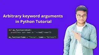 Arbitrary keyword arguments in Python Tutorial #functions #shorts #tutorials #python