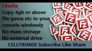 How to copy 4gb above file to ps3 fat32 hard wirelessly filezila #ps3 #console #filezilla