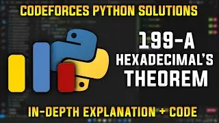 199A | Hexadecimal's theorem | Codeforces Python Solutions | Explanation + Walkthrough