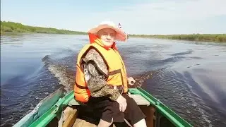 С бабушкой на рыбалку.