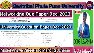 Networking University Question Paper Oct-2023 |Networking Question Paper -2023 |Networking |NT