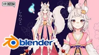 Creating a Foxgirl! 3D VTuber Avatar In BLENDER ft. @ShirahikoCh