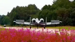 A-10C Thunderbolt II. Взлёт и посадка на шоссе (2016) / A-10C. Landing and taking off from highway.