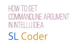 How to get commandline argument in IntelliJ